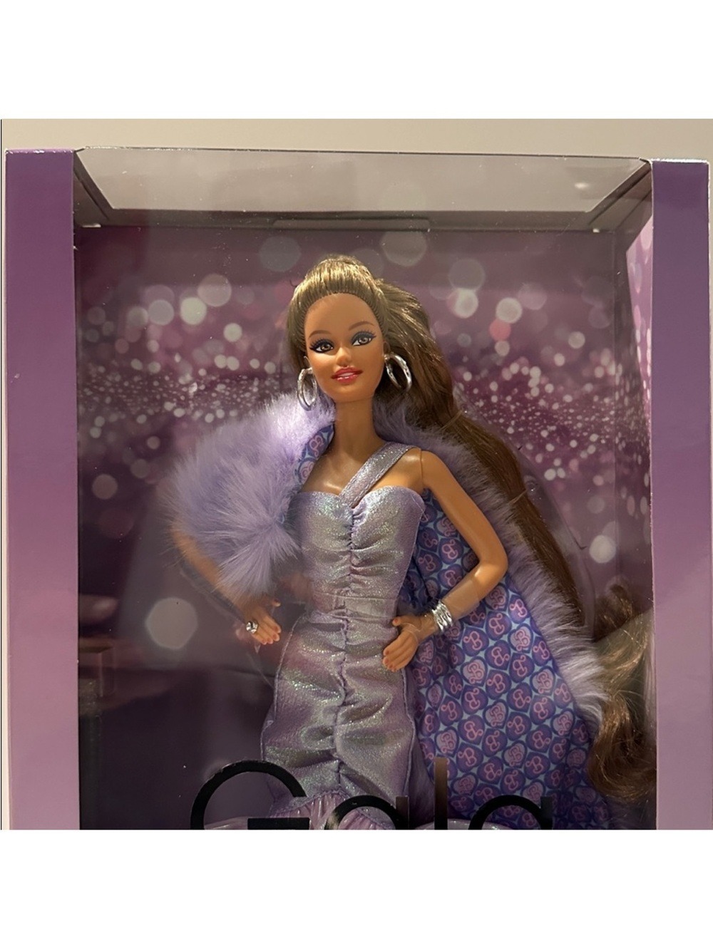 Barbie Signature Lavender Daydream with Faux-Fur Stole NRFB Gala Collection #2 - Picture 8 of 8